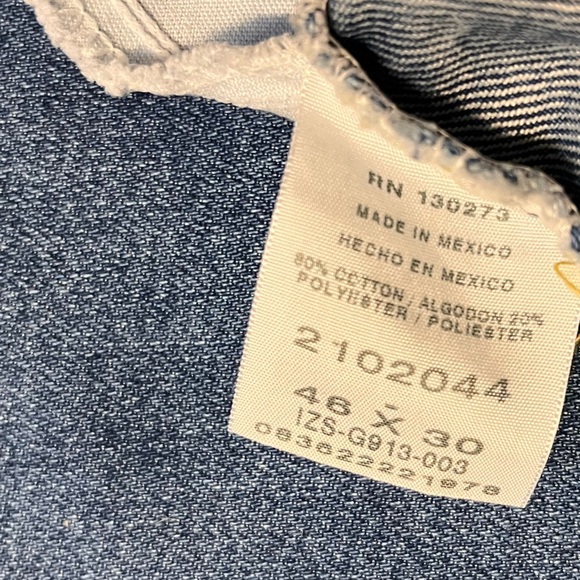 Men’s 46x30 stretch Big and Tall Regular Fit Lee Jeans NWT - Picture 6 of 6